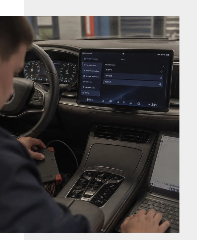 Русификация автомобиля BYD HAN для эксплуатации в Гатчине