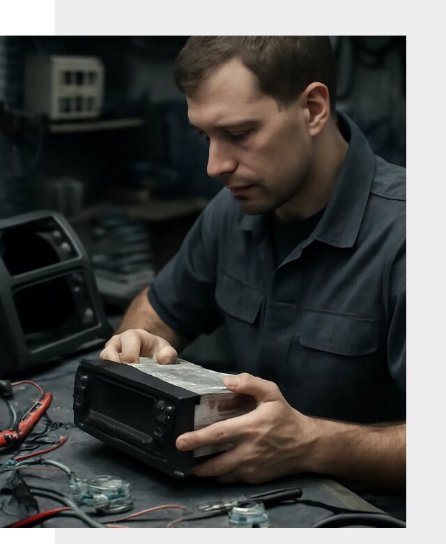 Ремонт автомобильных магнитол с гарантией в Гатчине